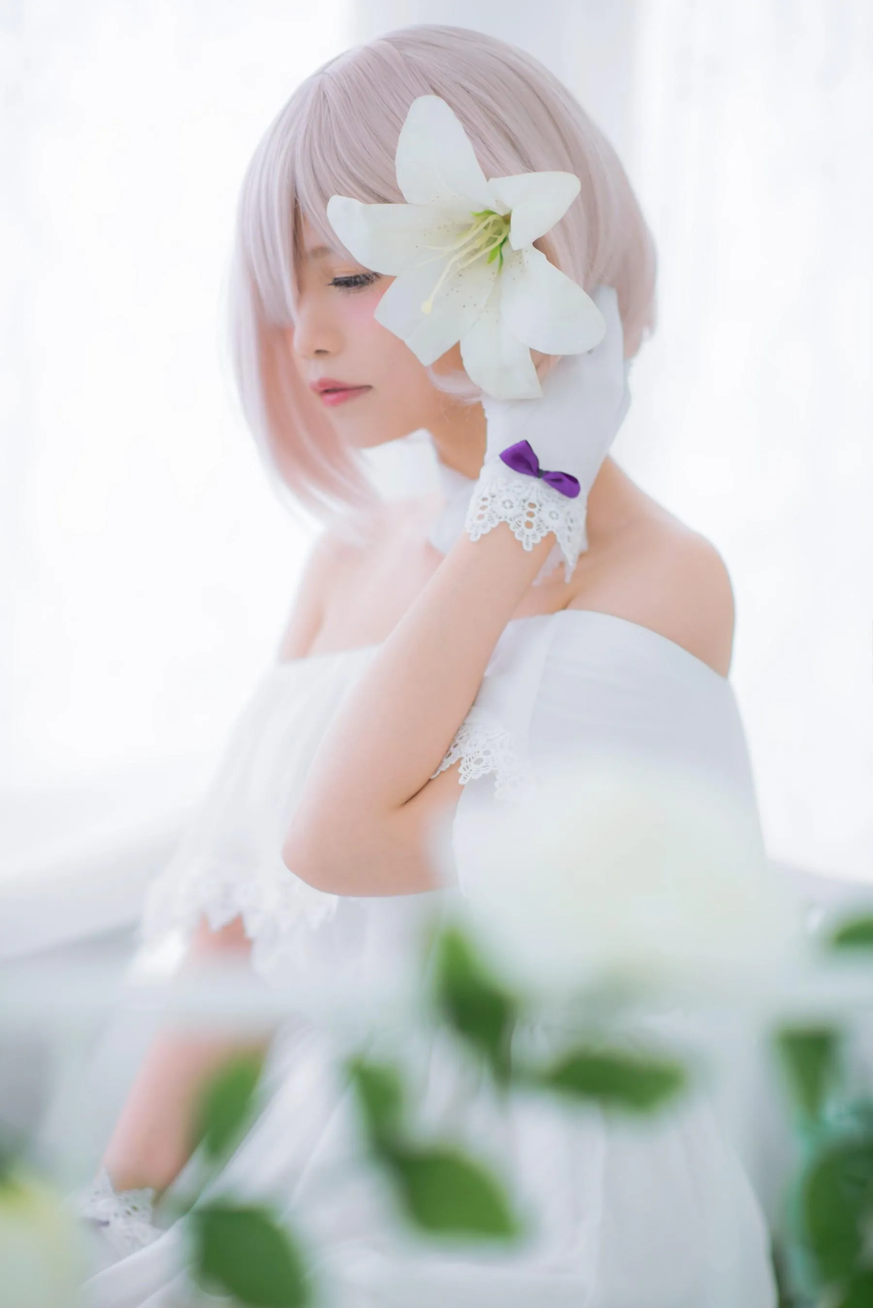 Miu只 – NO.05 Mashu White Dress [27P]插图6